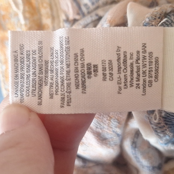 We The Free Vintage Paisley Wide Leg with Denim Panels Size 24 - Picture 5 of 7